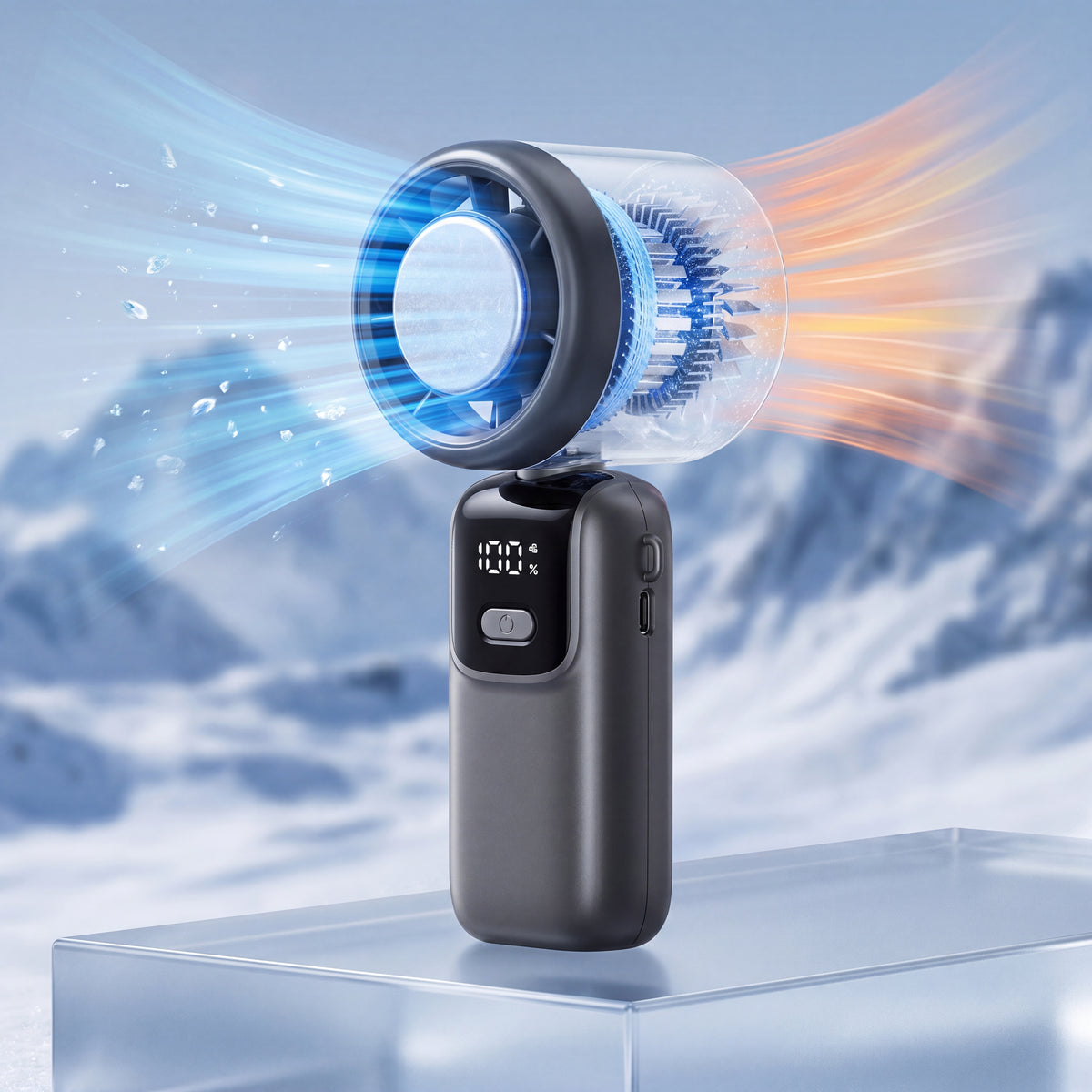 Ventilador Turbo Portátil 3 em 1 