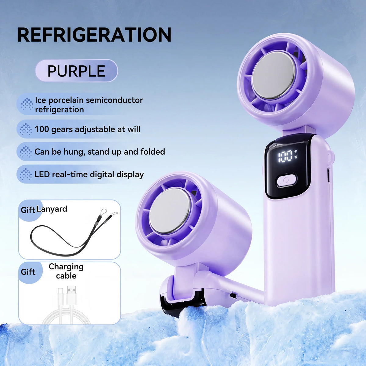 Ventilador Turbo Portátil 3 em 1 
